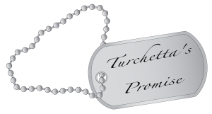 A military style dog tags with chain.